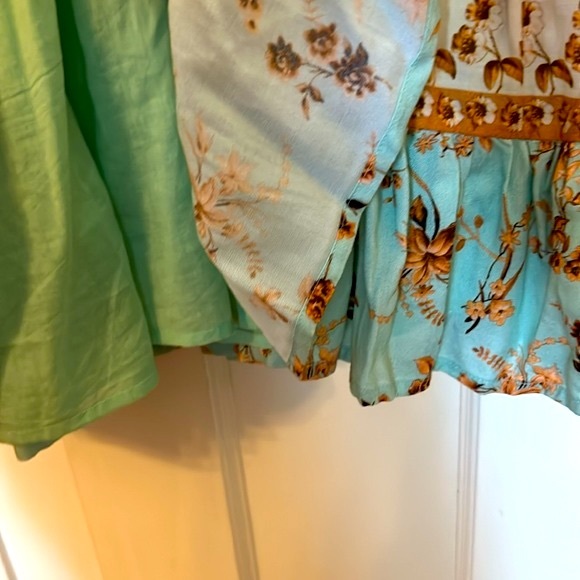 Ivy City Co Della Dress Blue/Orange Floral - Picture 3 of 6